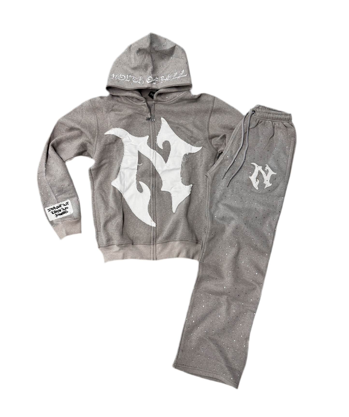 ♱Grey Stardust Sweatsuit