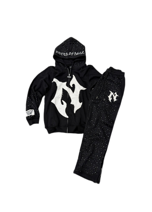 ♱Black Stardust Sweatsuit